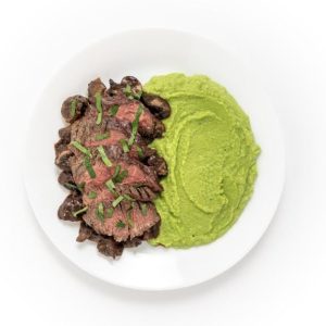 Skirt Steak with Herbed Mushrooms